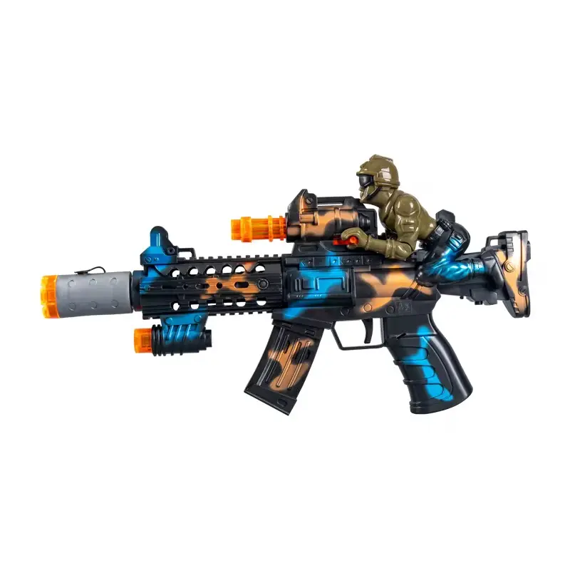 بندقية الفقاعات المضيئة مع تأثيرات الدخان