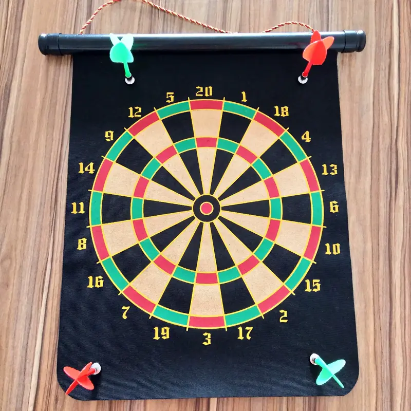 لوحة رمي السهام المغناطيسية المزدوجة القابلة للطي