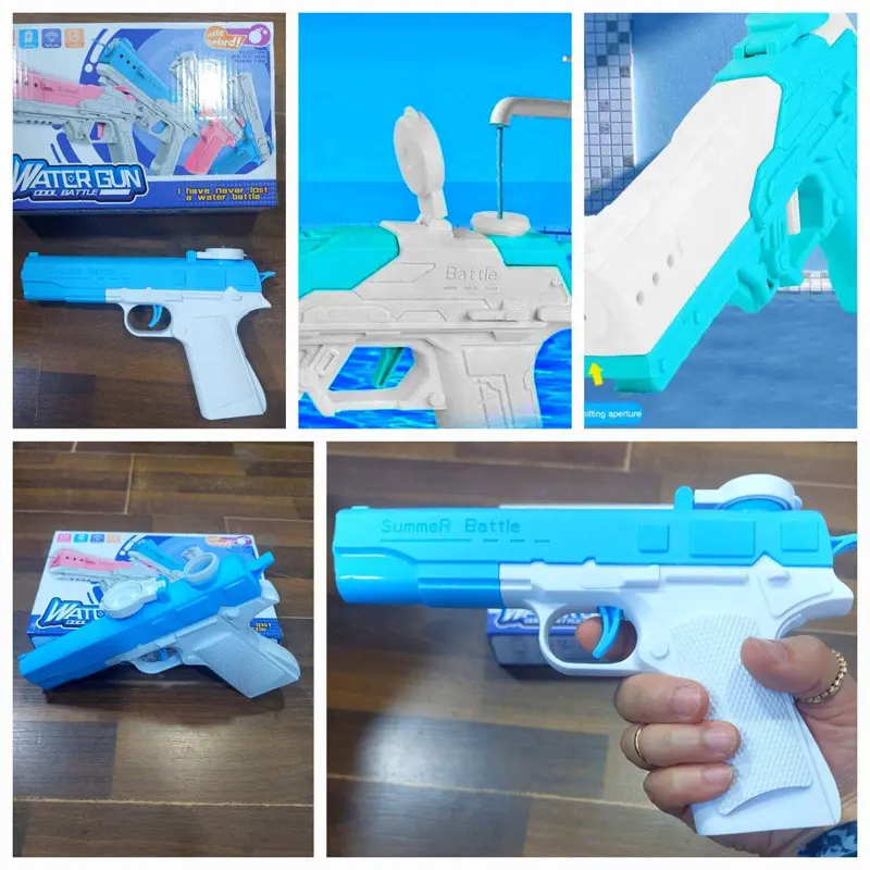 مسدس المياه الأوتوماتيكي الذي يعمل بالبطاريات