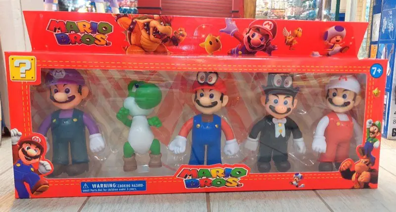 مجموعة مجسمات شخصيات سوبر ماريو الكلاسيكية