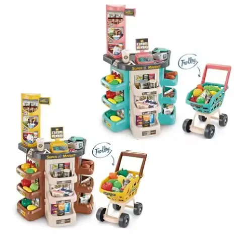 مجموعة سوبر ماركت وكاشير اللعب الكاملة