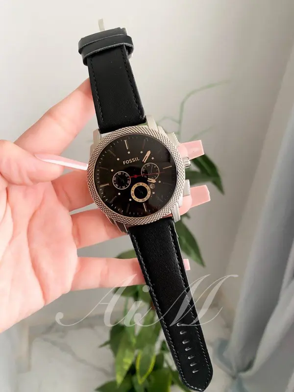 ساعة فوسيل أطلس جلد رجالي