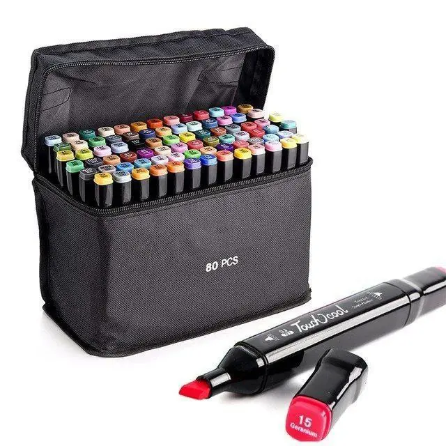 طقم ألوان فلوماستر "تاتش" الاحترافي 80 لونًا