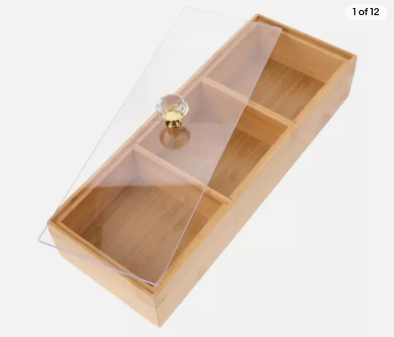 طقم "الضيافة الريفية" الخشبي بتصميم الغزالة وغطاء أنيق