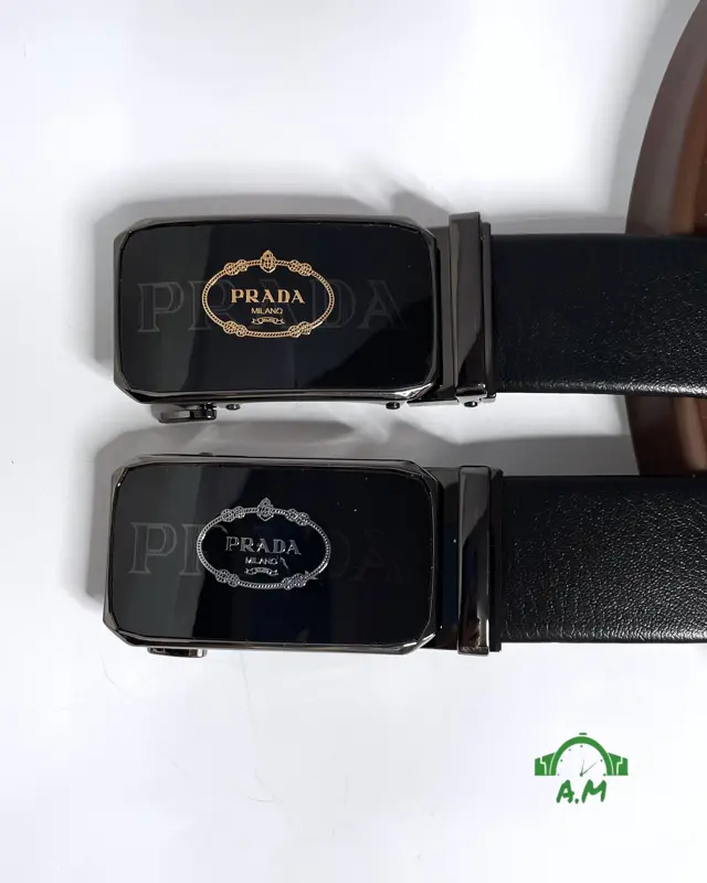 حزام برادا رجالي جلد بوجهين