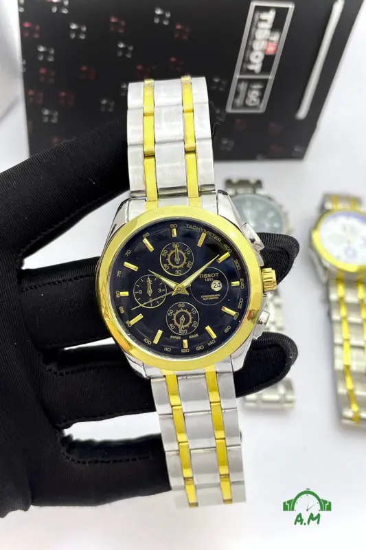 ساعة تيسوت رجالي هاي كوبي بتصميم كلاسيكي