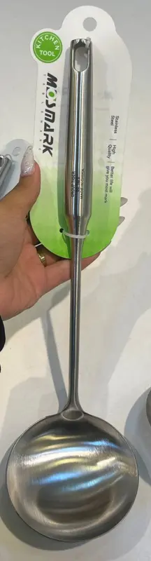 مغرفة طعام ستانلس ستيل بطول 36 سم