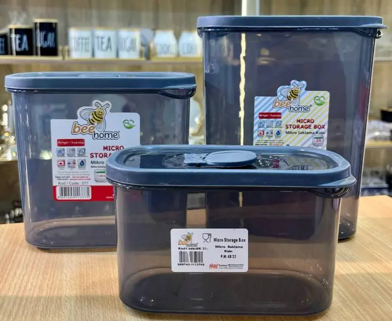 طقم علب تخزين بقوليات متعددة الأحجام