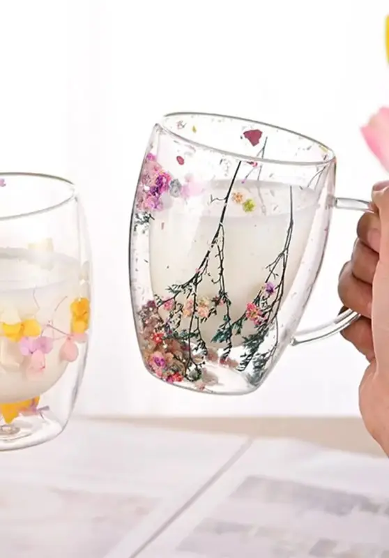 مج بيركس دبل جلاس حراري بالورد المجفف (الأصلي)