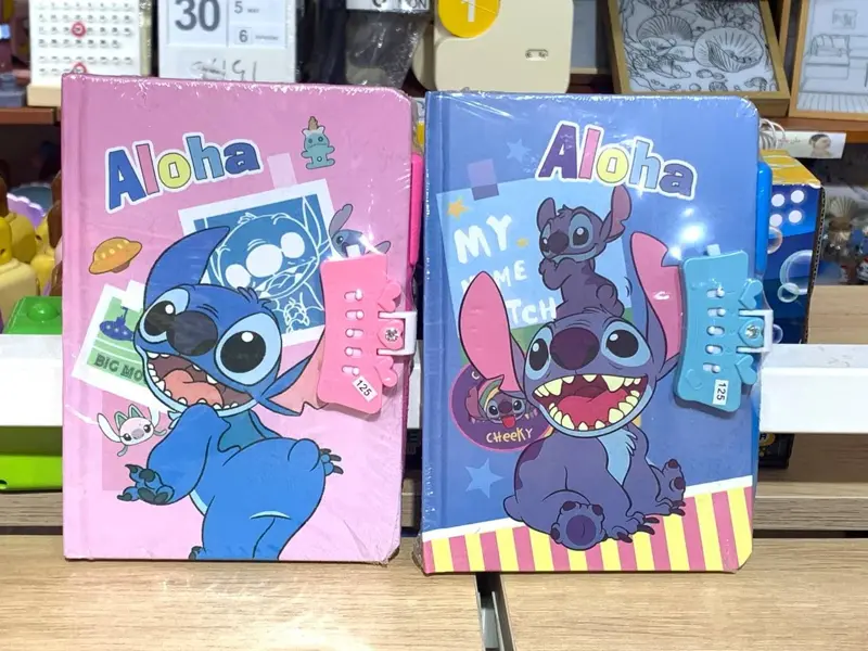 نوت بوك بقفل مغناطيسي بأشكال حذابه