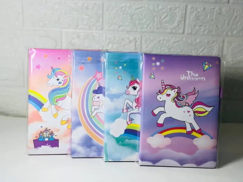 نوت بوك الجلدي بتصميم اليونيكورن