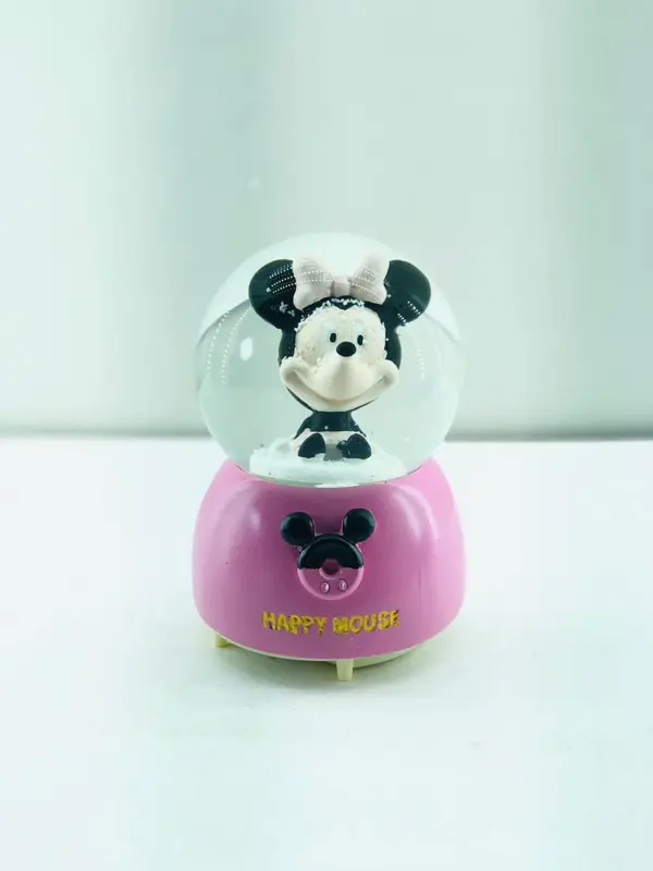 بلّورة تلج ميكي وميني ماوس الموسيقية المتحرّكة بالبطارية،