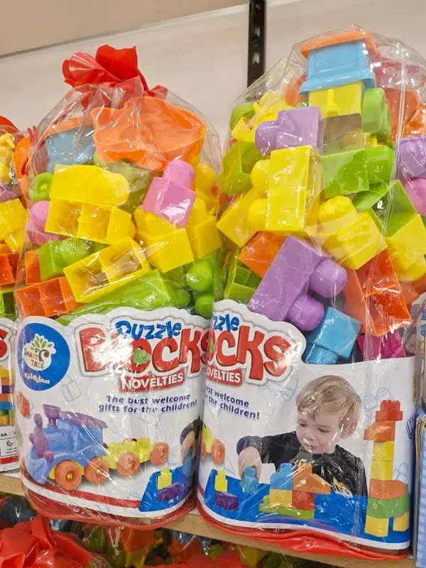 شنطة مكعبات البناء الكبيرة، لتنمية الإبداع والمهارات الهندسية